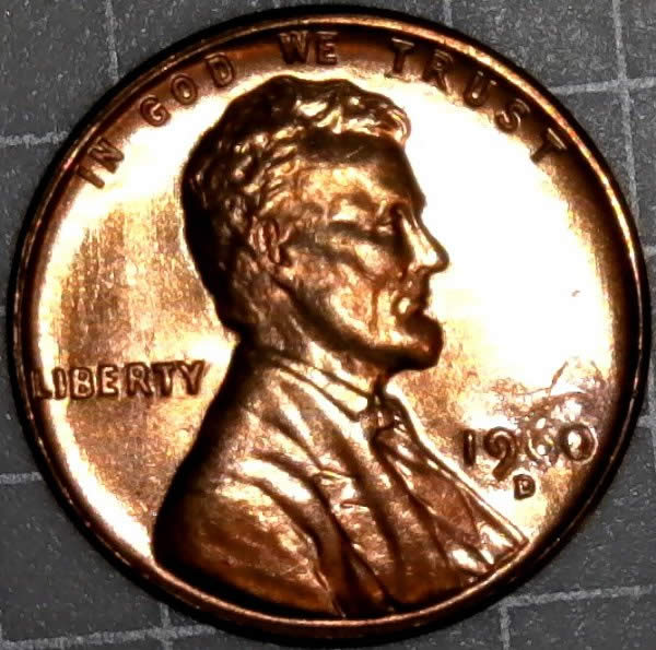 1960-D-Lincoln-Memorial-Cents-Struck-Through-Grease-From-OBW-BU-Ebay-Roll